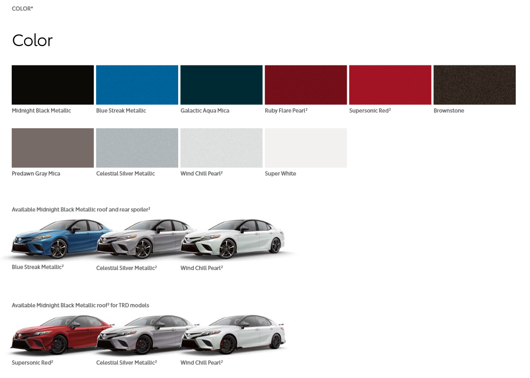2024 Toyota Camry Exterior Colors Latest Toyota News