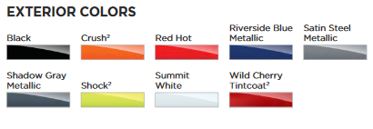 2021 Camaro Colors Paint Codes and Color Swatches used by Chevrolet on Vehicles