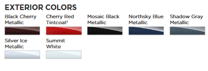 2021 Malibu Colors Paint Codes and Color Swatches used by Chevrolet on Vehicles