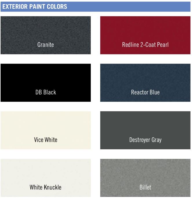 Dodge Paint Code and Color Chart