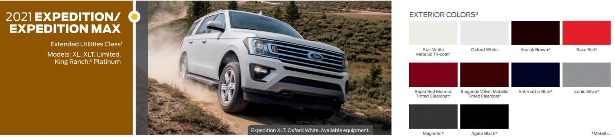 2021 Ford Expedition Paint Codes & Color Chart paint colors for the 2021 ford expedtion