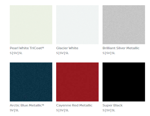 2021 Nissan NV Paint Chart Exterior Colors Used on a 2021 Nissan Vehicle