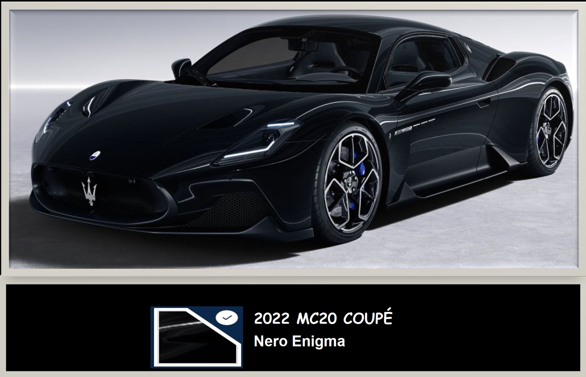 2022 Maserati Mc20 Coupe Nero Enigma (Black) Paint