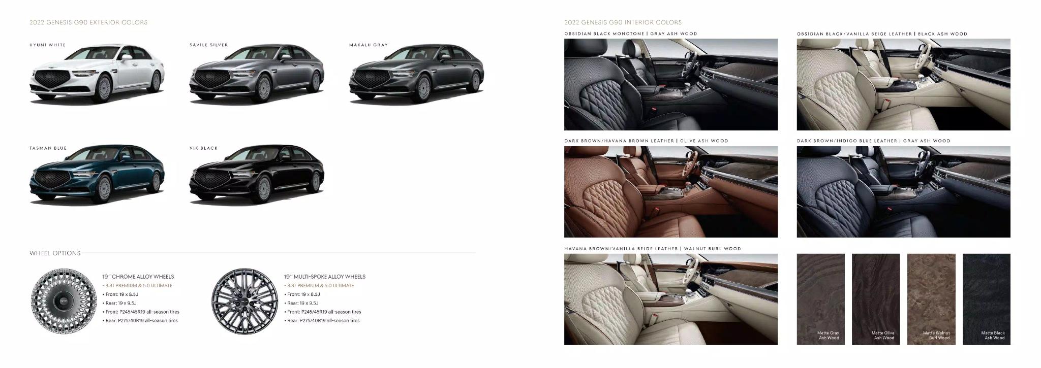 2022 G90 Paint Colors