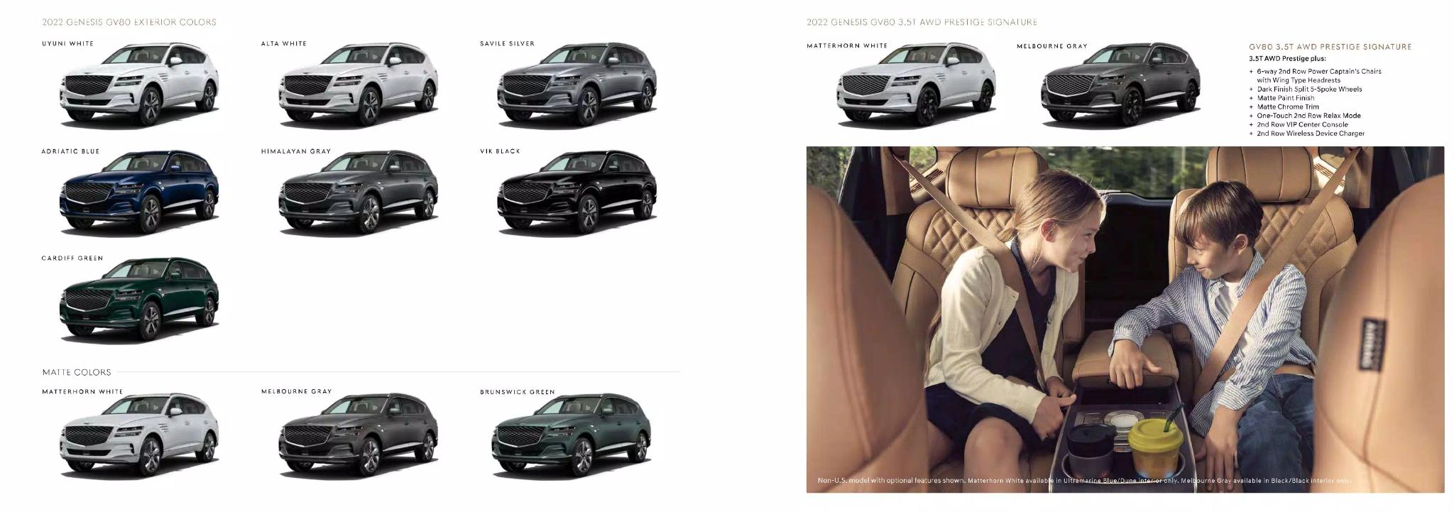 2022 GV80 Paint Colors