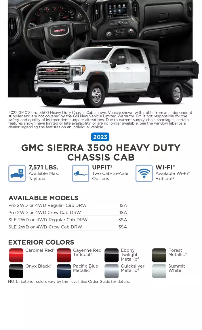 2023 GMC vehicle example and exterior colors that come on the vehicle