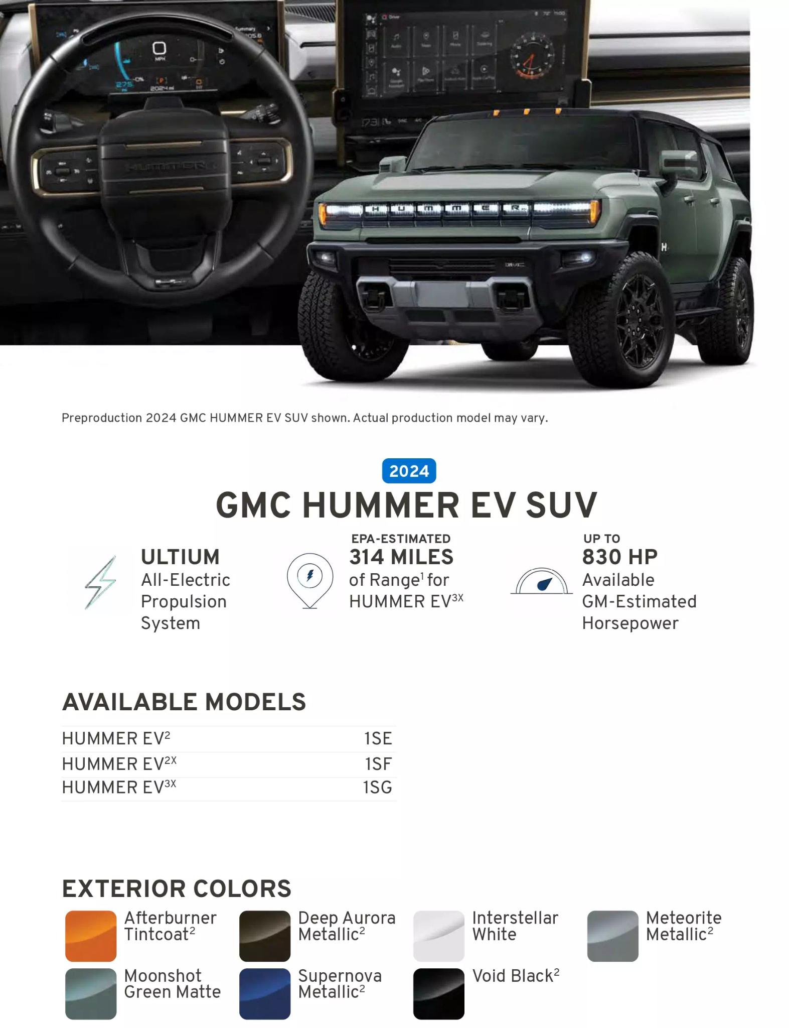 a green suv and color swatches