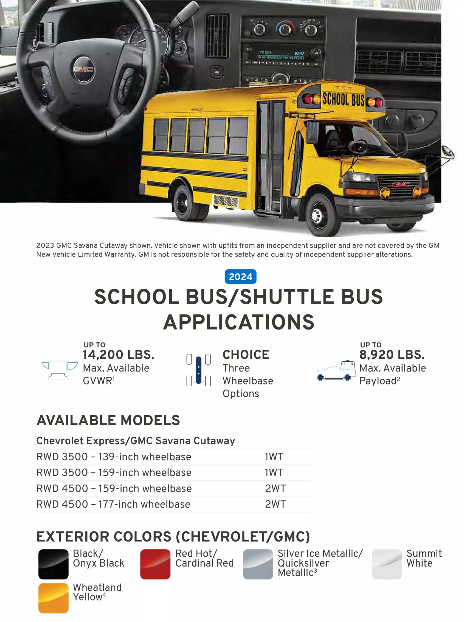 a yellow school bus and color swatches
