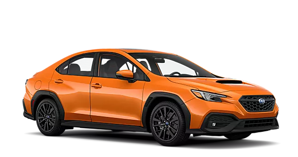 2024 Subaru WRX Vehicle example a orange car