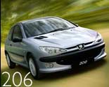2001 Peugeot 206 a silver car