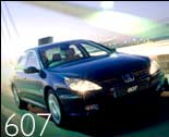 2001 Peugeot 607 a dark blue car