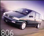 2001 Peugeot 806 a green van