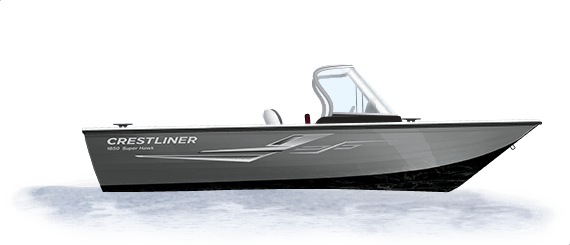 2020 Crestliner Black Metallic base w/Silver Metallic accent & Gray interior
