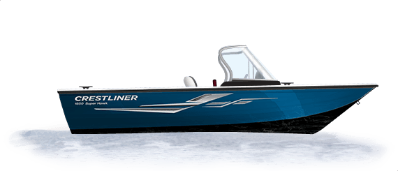 2020 Crestliner Black Metallic base w/True Blue Metallic accent & Gray interior