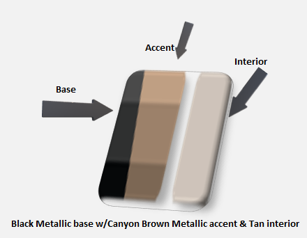 2020 Crestliner Black Met/Canyon Brown/Tan