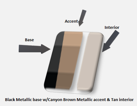 Black Met/Canyon Brown/Tan