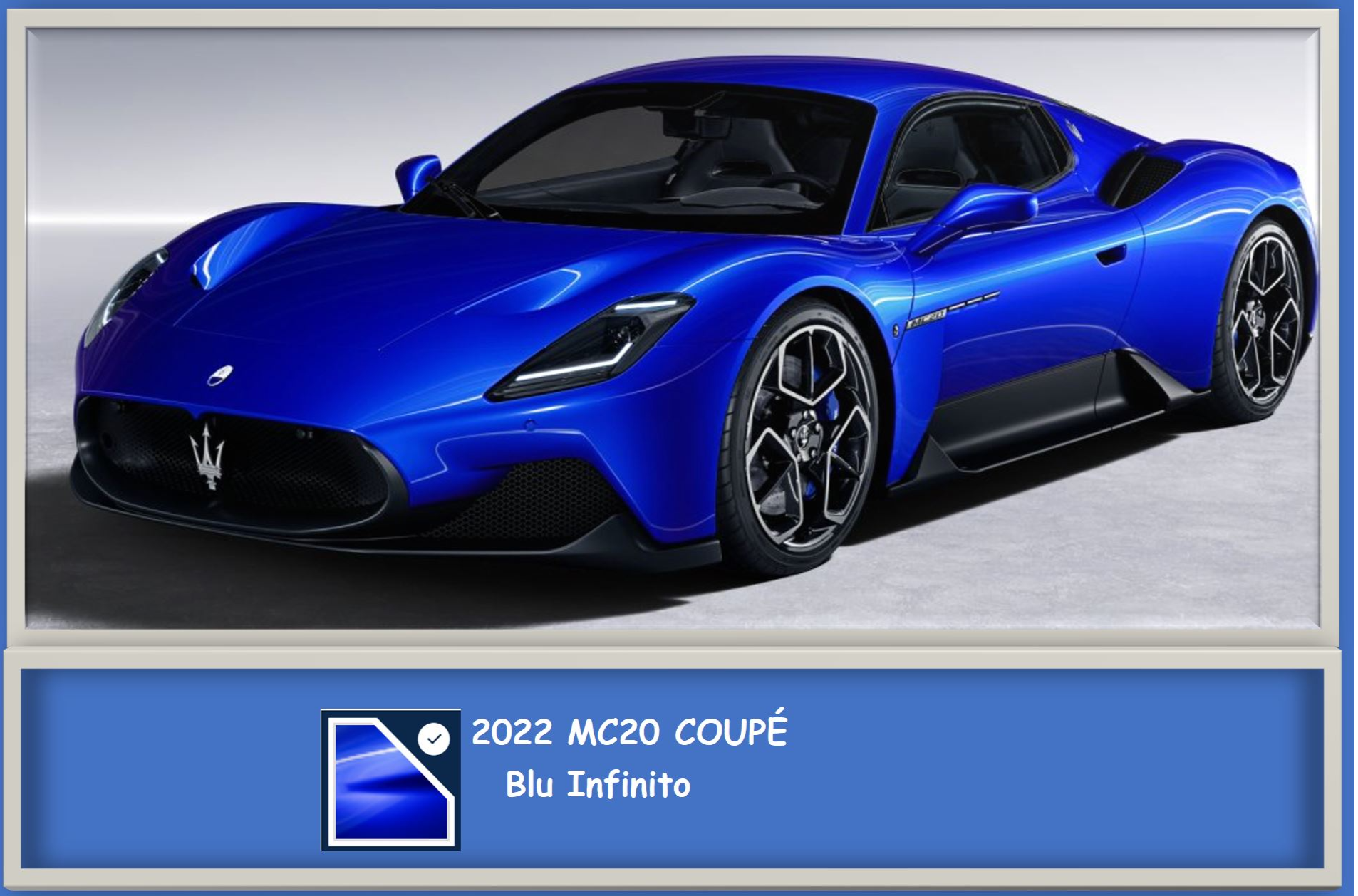 2022 Maserati Mc20 Coupe Blu Infinito Paint