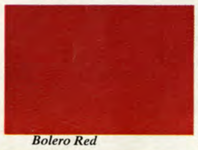 Bolero Red Paint Color for a 1967 Camaro