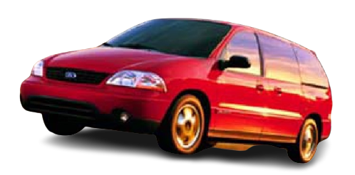 2003 Ford Windstar Vehicle Example a transparent background image of the 2003 ford windstar in a red color.