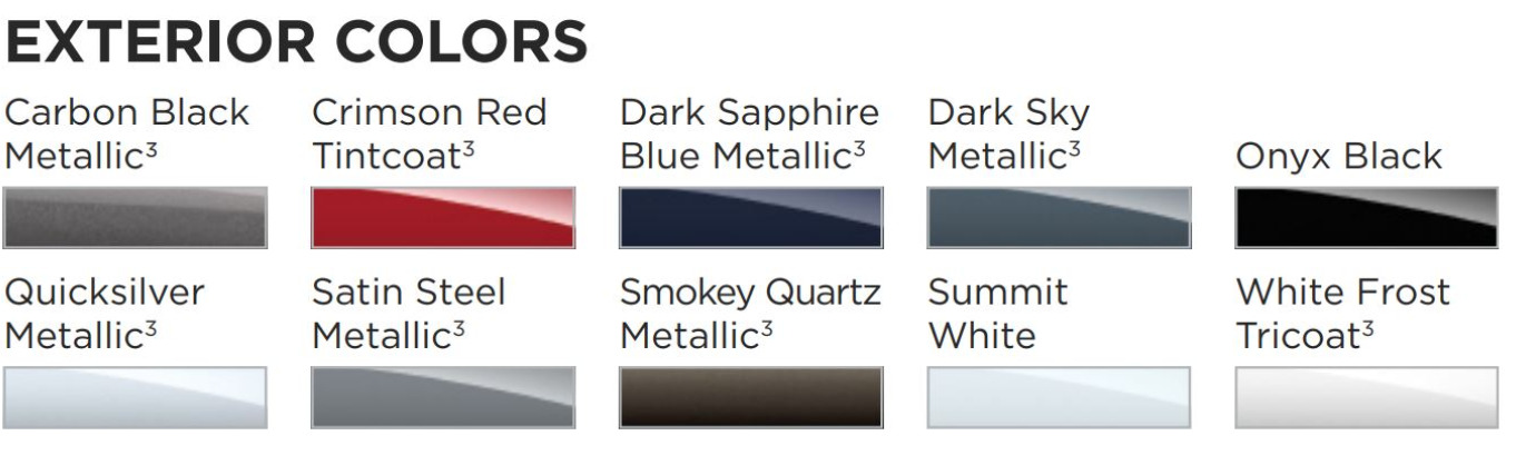 2020 Gmc Yukon Paint Chart Paint Colors and paint codes for GMC
