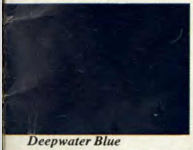Deepwater Blue Main Body Color for a 1967 Camaro