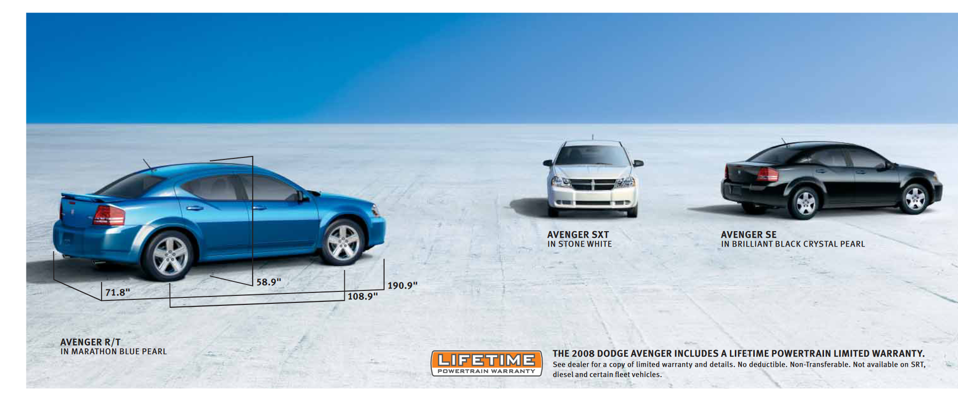 2008 Dodge Avenger Paint Chart