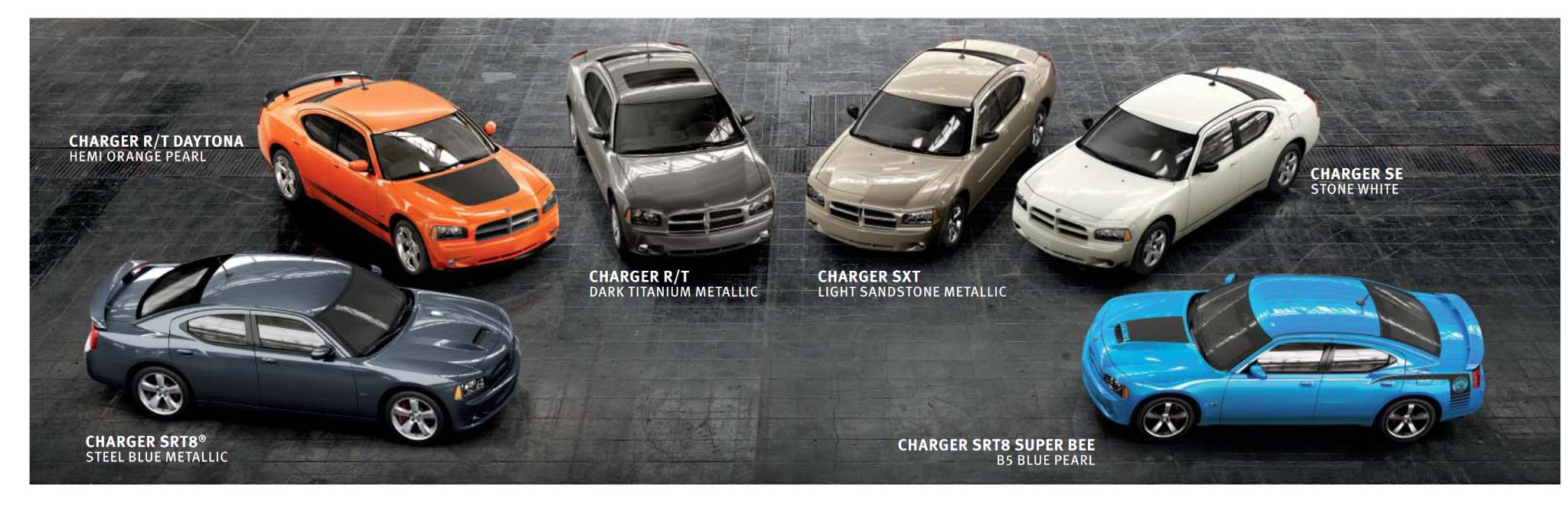 2008 Dodge Charger Paint Chart