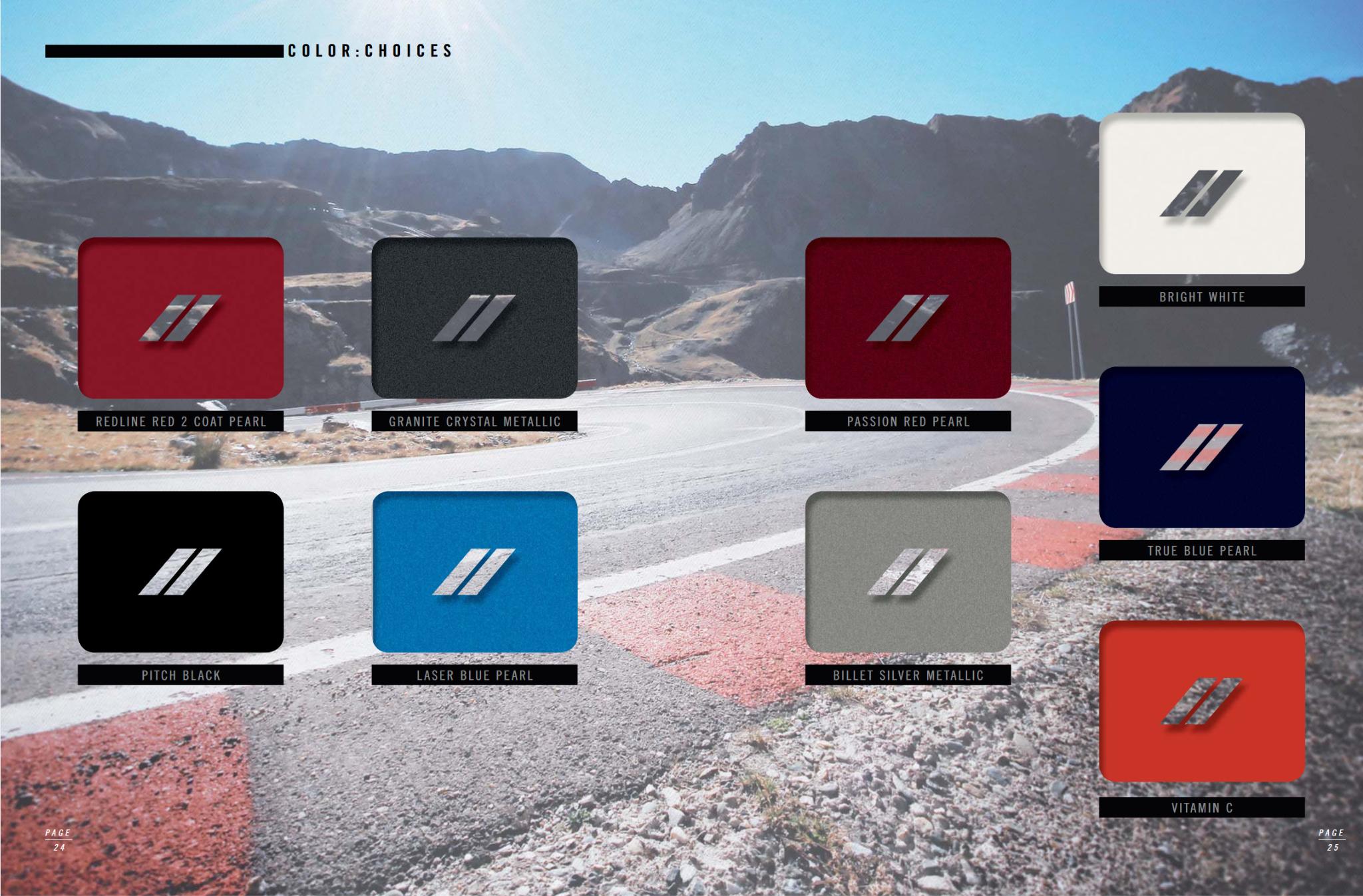 2015 Dodge Dart Paint Chart exterior colors used on the dodge dart