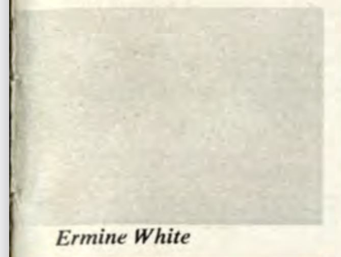 Ermine White Main Body Color for a 1967 Camaro