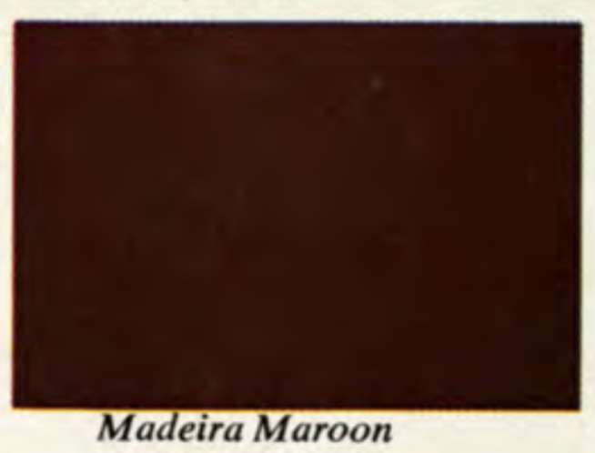 Madeira Maroon Main Body Color for a 1967 Camaro