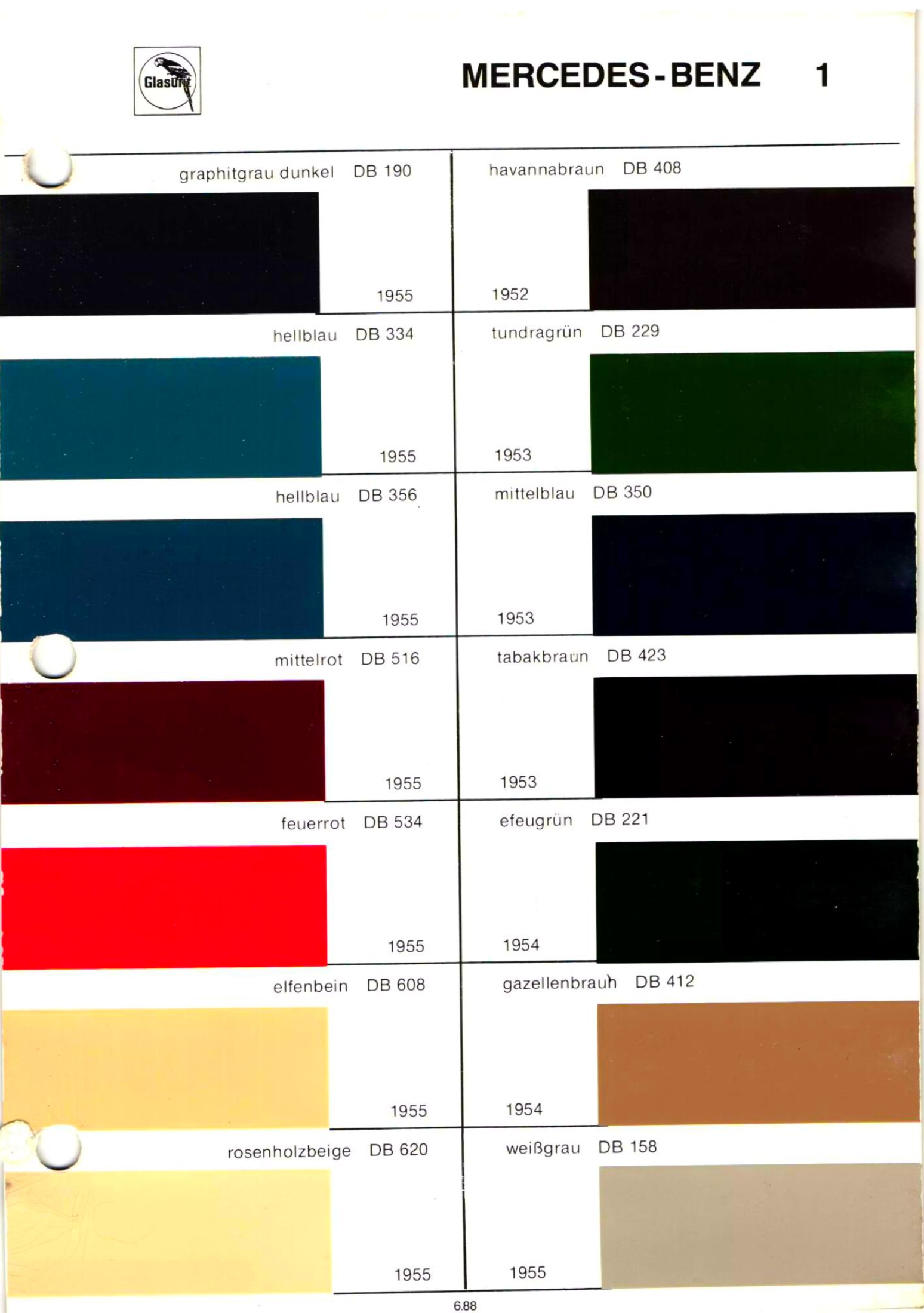 1952-1988 MB Color Book Page 1