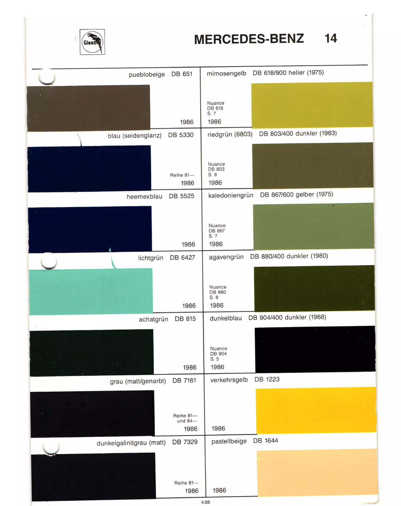 1952-1988 MB Color Book Page 10