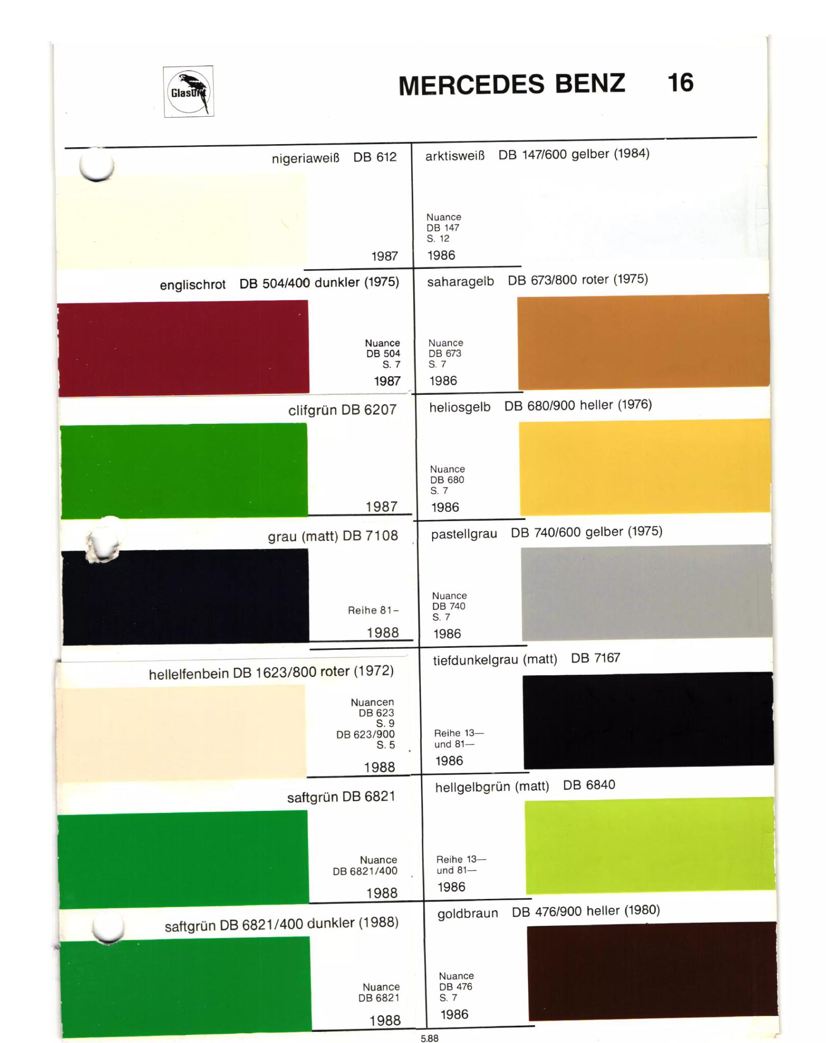 1952-1988 MB Color Book Page 11