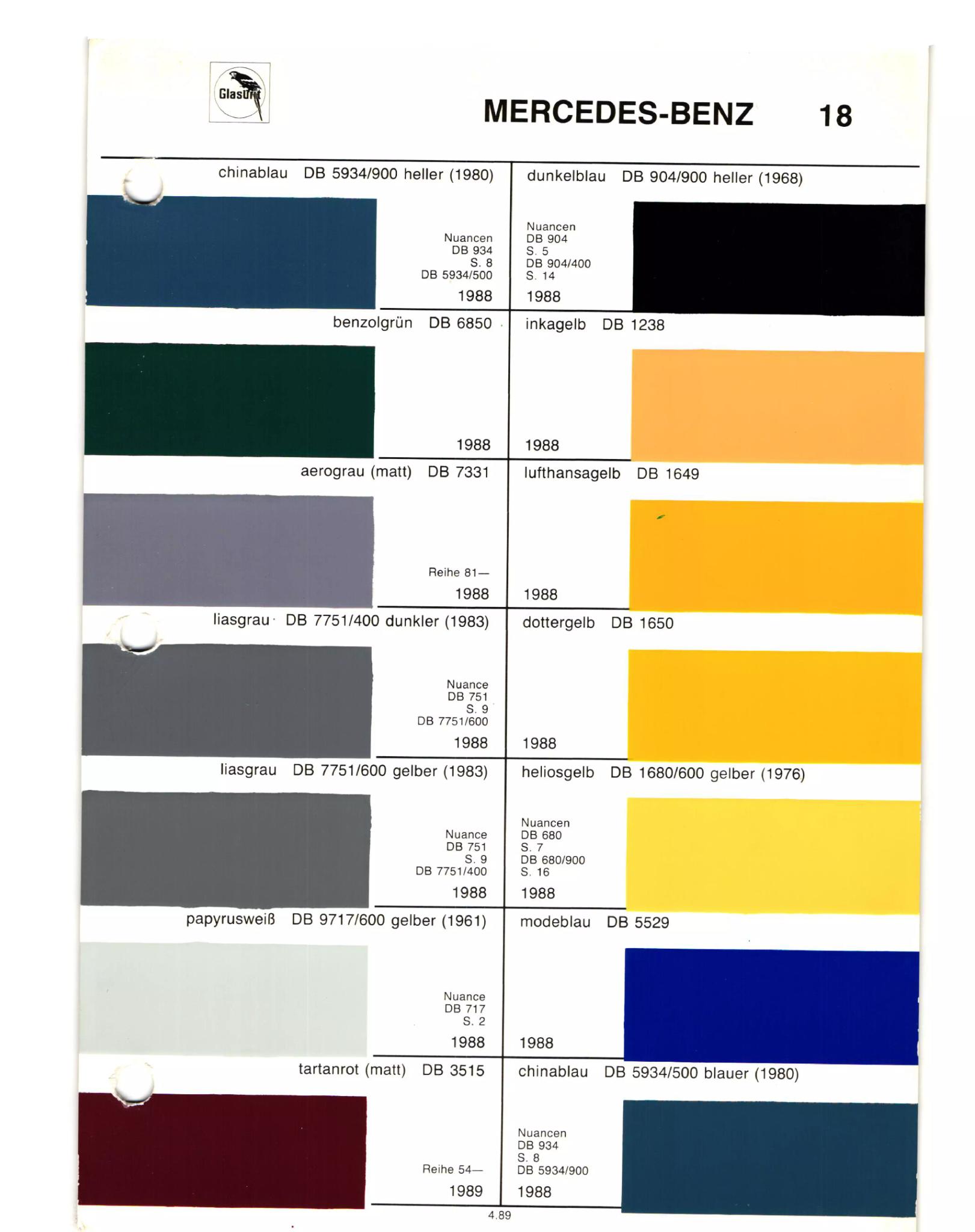 1952-1988 MB Color Book Page 13