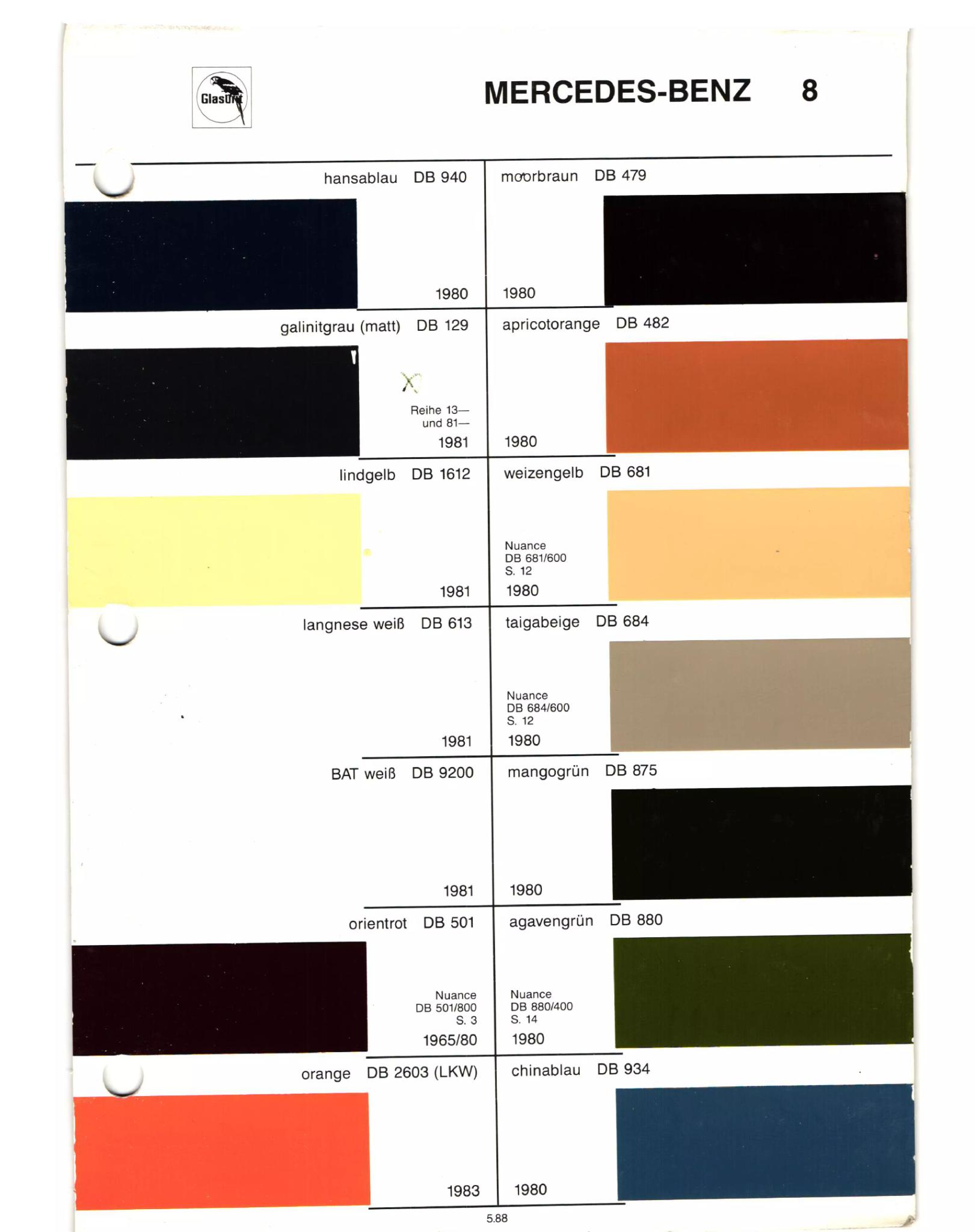 1952-1988 MB Color Book Page 6