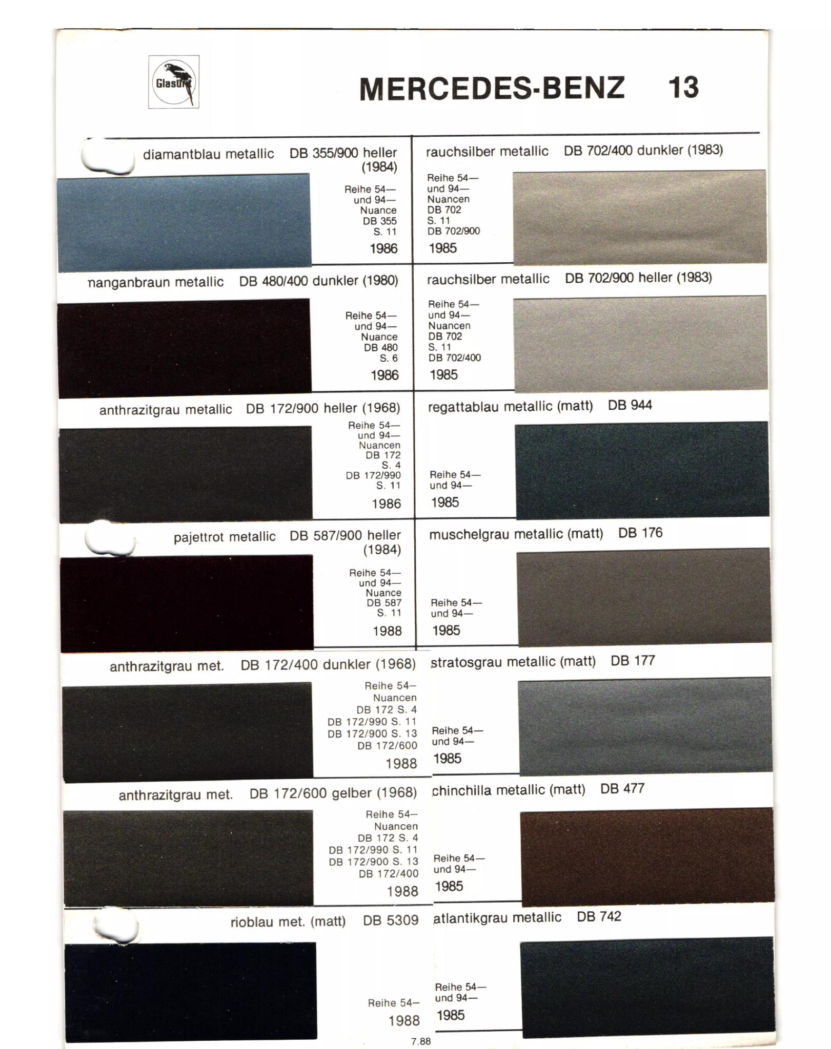 1952-1988 MB Color Book Page 9