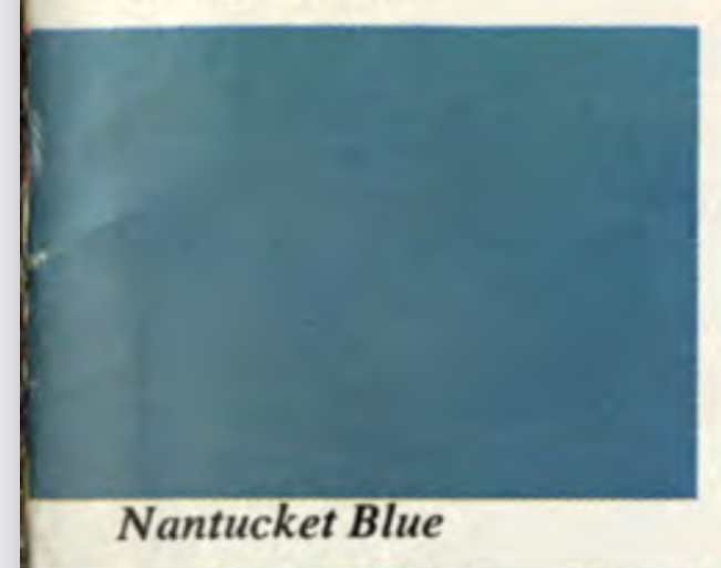 Nantucket Blue Main Body Color for a 1967 Camaro