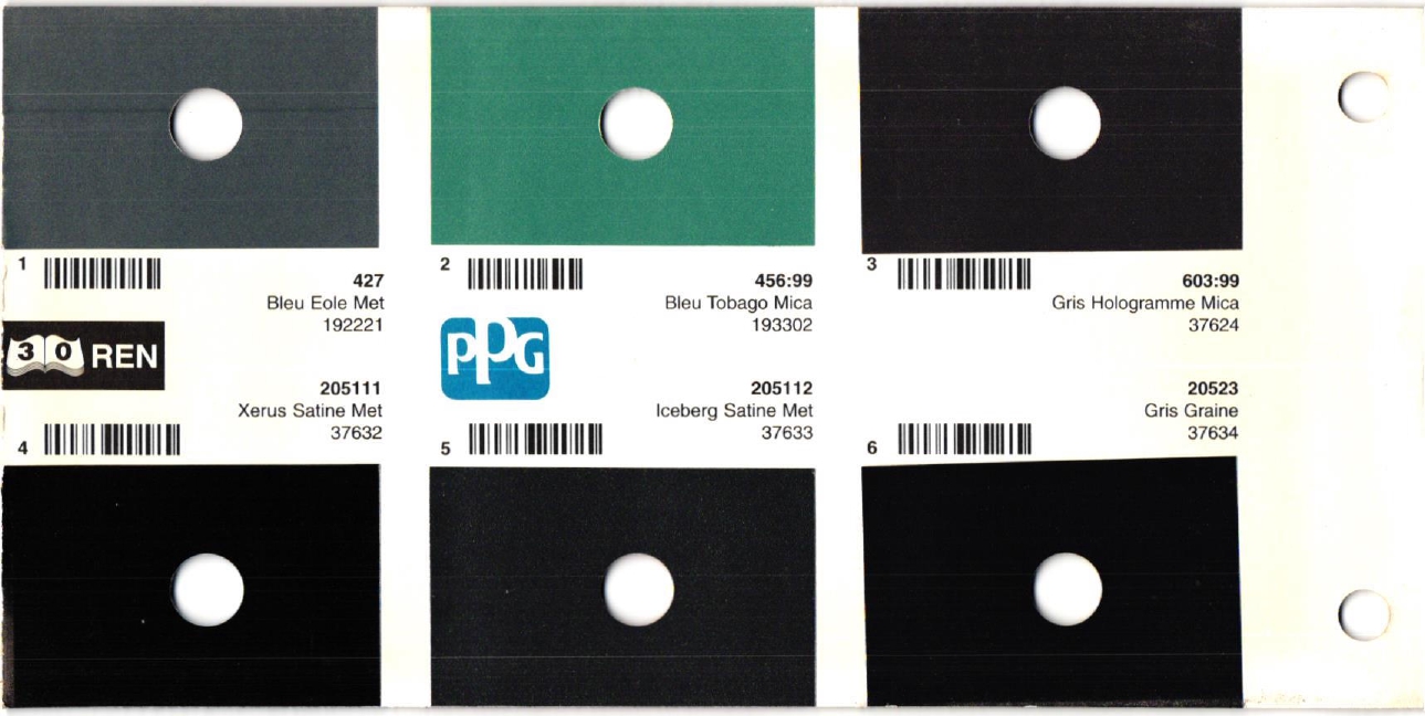 Codes:  205111, 205112, 20523, 427, 456, 603