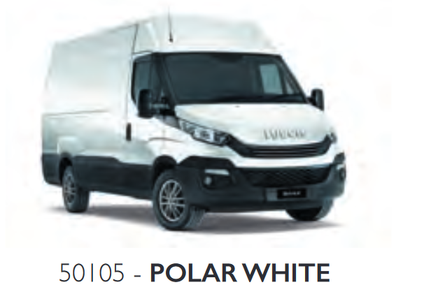 Polar White 50105 a white van