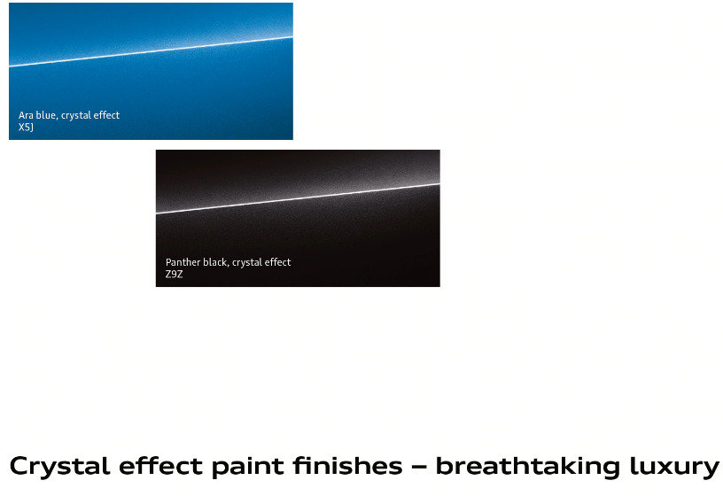 Audi SPO Crystal Effect Paint Codes