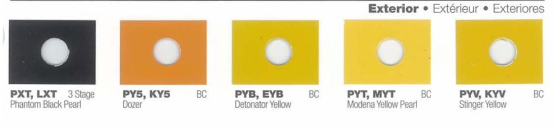 2015 Chrysler All Model Exterior Color Code Paint Chart Chrysler Paint (Color) Code Chart For Exterior Vehicles