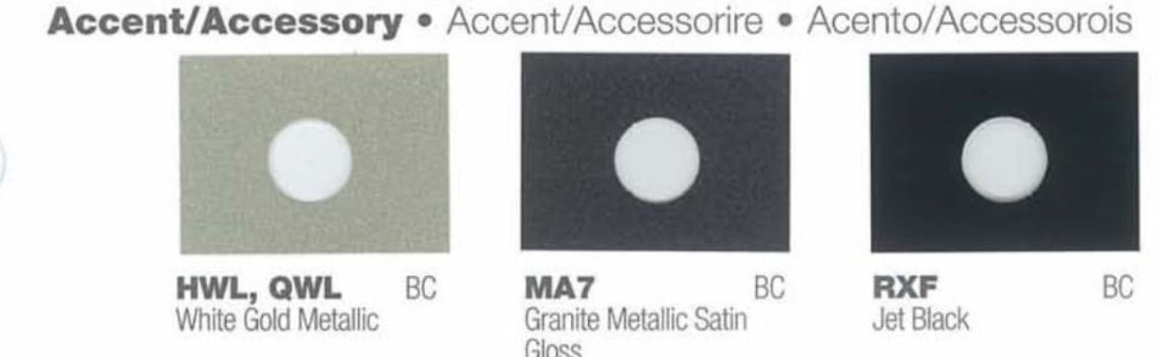 2015 Chrysler All Model Exterior Color Code Paint Chart Chrysler Paint (Color) Code Chart For Exterior Vehicles
