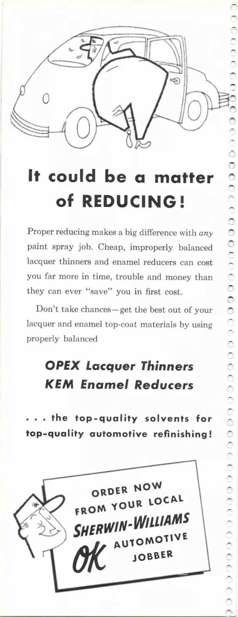 1964 Paint Code Color Book How to reduce your paint Paint color examples, their ordering codes, the oem color code, and vehicles the color was used on