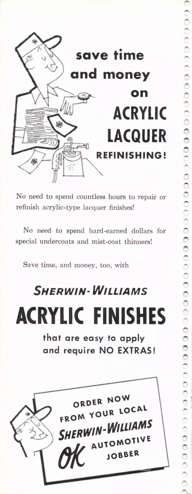 1964 Paint Code Color Book Sherwin Williams Advertisement Paint color examples, their ordering codes, the oem color code, and vehicles the color was used on