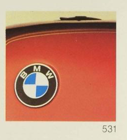 1978 Bmw Motorcycle Code 531 orange