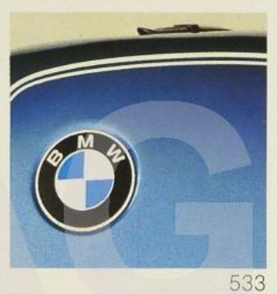 1978 Bmw Motorcycle Code 533 blue