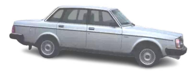 1984 Volvo Vehicle Example painted in color code 130 Silver met