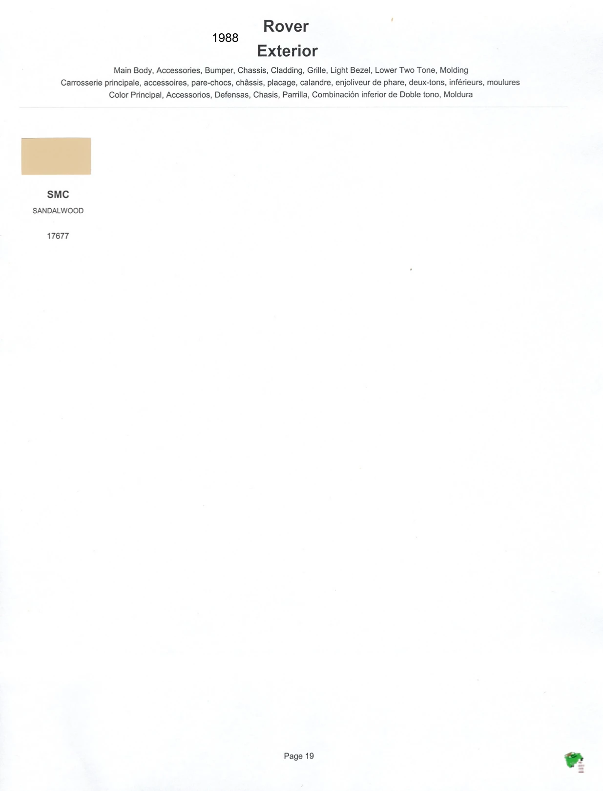 Paint color examples, their ordering codes, the oem color code, and vehicles the color was used on