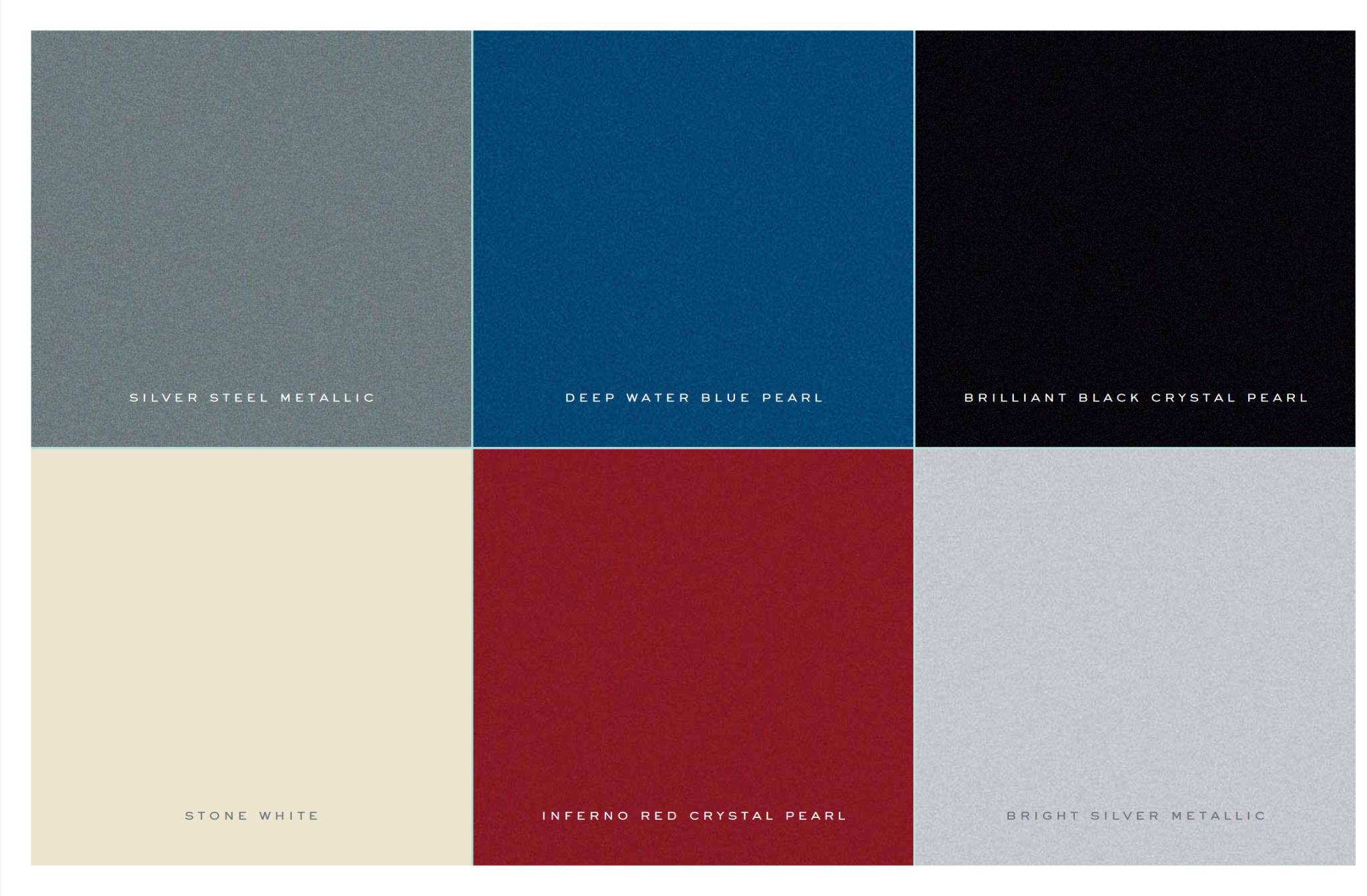 2010 Chrysler PT Cruiser Paint Chart Exterior Colors used on Chrysler PT Crusier Vehicles