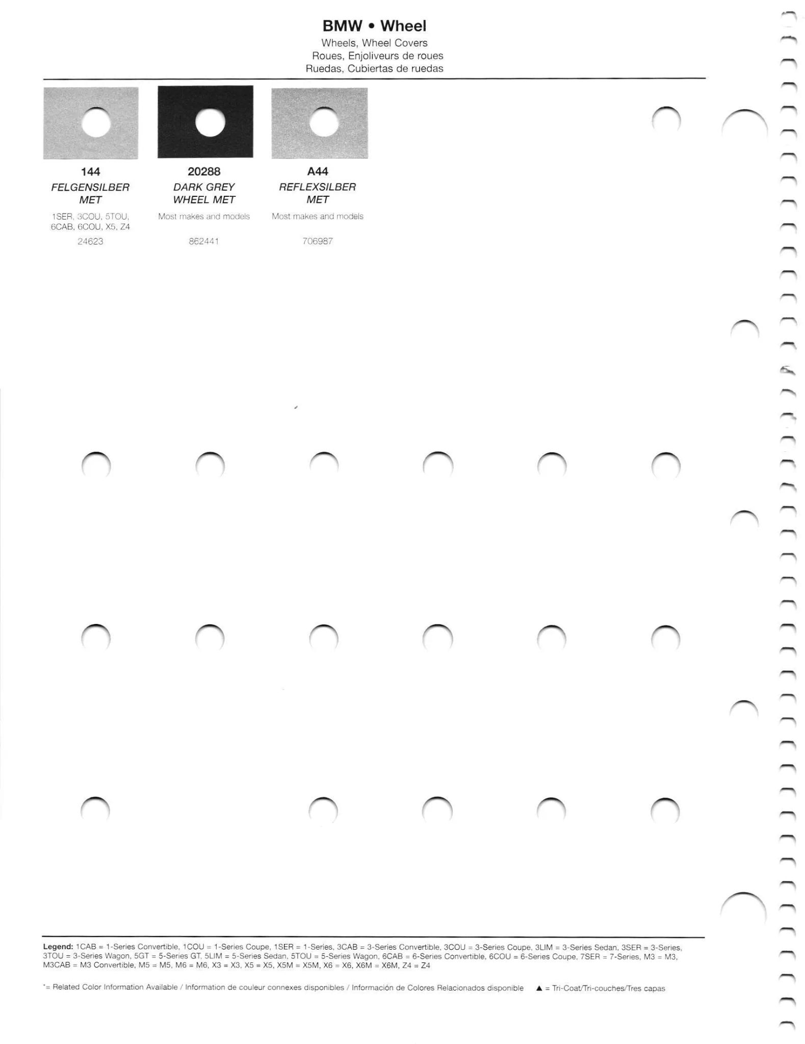 2011 BMW Paint Codes & Color Chart Paint codes, and their ordering stock numbers for their color on 2011 vehicles